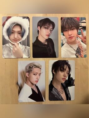 Set of 5 OFFICIAL Mingi of Ateez photocards (set # 2) Song Mingi
